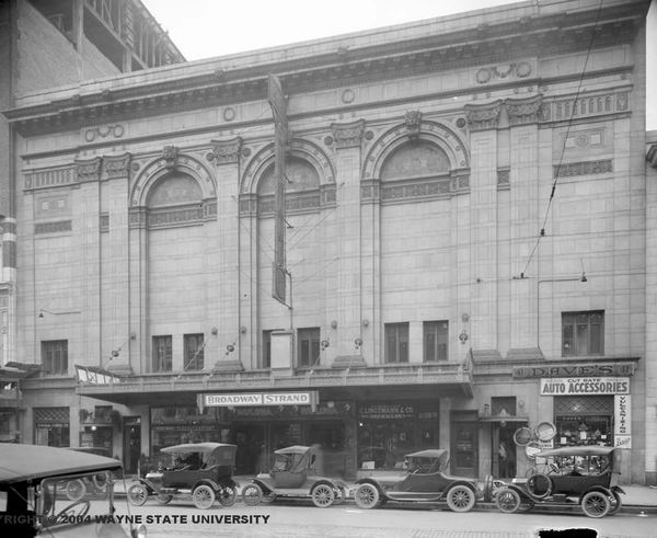 Broadway Theatre - Old Photo From Wayne State Library